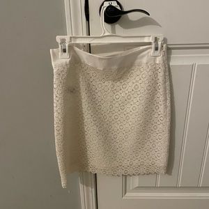 Off-white eyelet Forever 21 skirt
